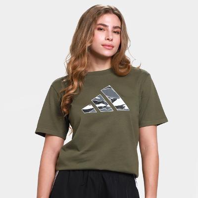 Camiseta Adidas Camuflagem Feminina