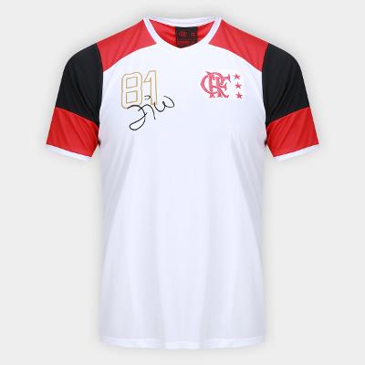 Camiseta Infantil Flamengo Zico Retro