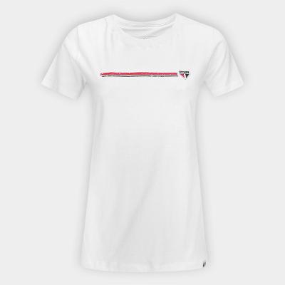 Camiseta São Paulo Esssencia Tricolor Feminina