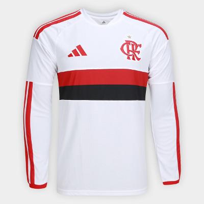 Camisa Manga Longa Flamengo I 26/27 s/n Torcedor Adidas Masculina