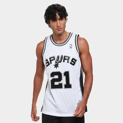 Regata NBA San Antonio Spurs Tim Duncan Mitchell & Ness Masculina