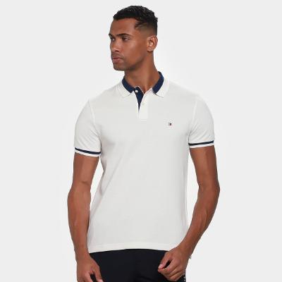 Camisa Polo Tommy Hilfiger Contrast Collar Block Masculina