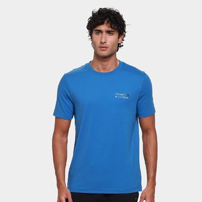 Camiseta Tommy Hilfiger Brand Love Embro Stack Masculina