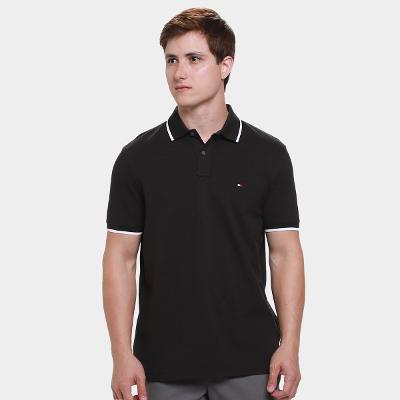 Camisa Polo Tommy Hilfiger Piqué Undercollar Masculina