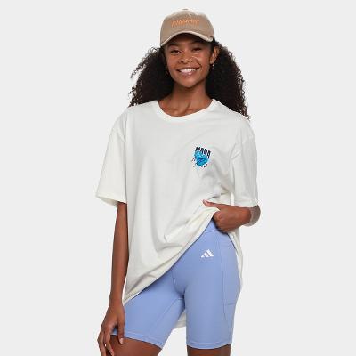 Camiseta Oversized O Rio Corre Em Você Maratona do Rio