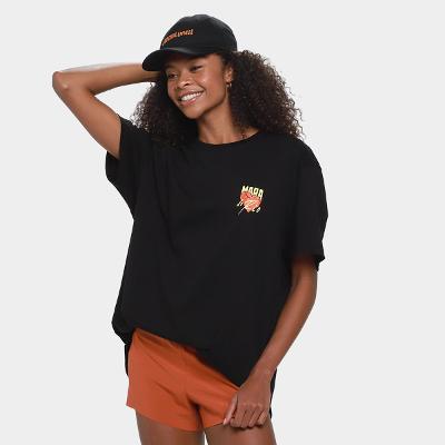 Camiseta Oversized O Rio Corre Em Você Maratona do Rio