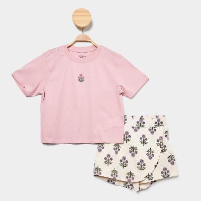 Conjunto Infantil Hering Casual Menina