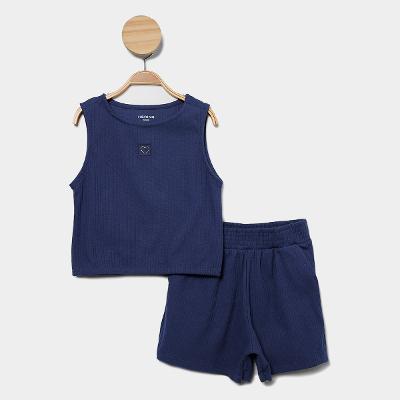 Conjunto Infantil Hering Casual Menina