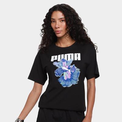 Camiseta Puma Relaxed Flower Feminina