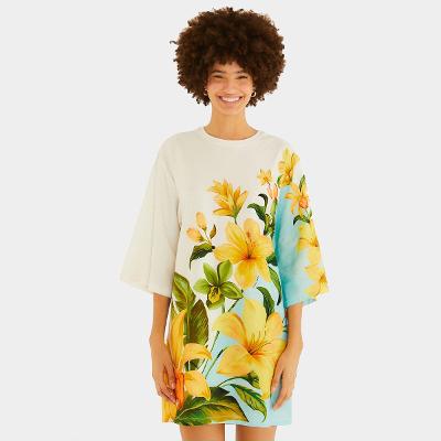 Vestido Farm Tshirt Big Floral Samanta