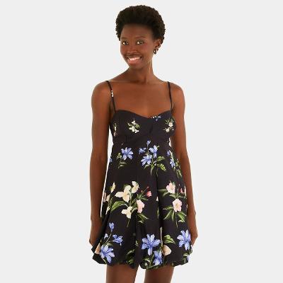 Vestido Farm Balonê Água de Flor