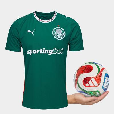 Kit Camisa Palmeiras I 26/27 s/n Torcedor + Mini Bola Trionda Copa do Mundo 2026