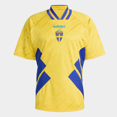 Camisa Seleção Suecia Home 1994 s/nº Adidas Masculina