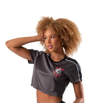 Camiseta Cropped Corinthians Mito Feminina