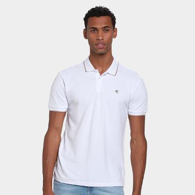 Camisa Polo Calvin Klein Slim Friso Masculina