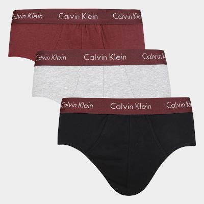 Kit Cueca Calvin Klein Brief Com 3 Peças