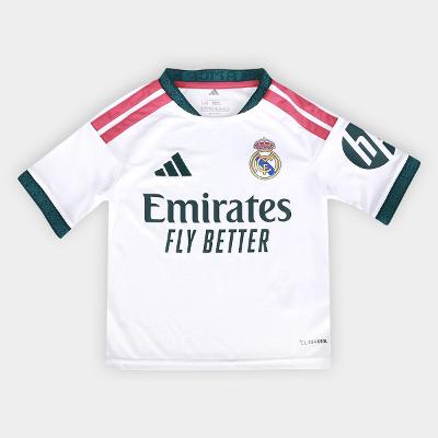 Camisa Infantil Real Madrid Home 26/27 s/n Torcedor Adidas