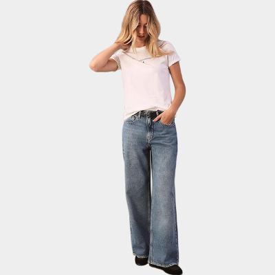 Calça Jeans Calvin Klein Wide Leg Feminina