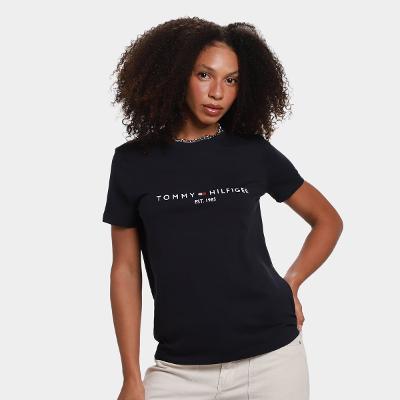 Camiseta Tommy Hilfiger Logo Feminina