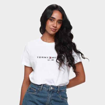 Camiseta Tommy Hilfiger Logo Feminina