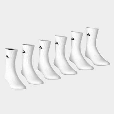 Kit Meia Adidas Cano Médio Ess Crw 6 Pares