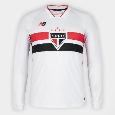 Camisa São Paulo Manga Longa I 26/27 New Balance Masculina