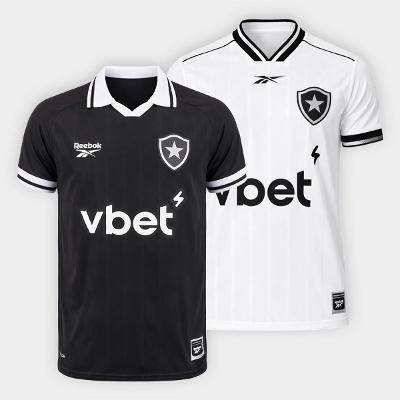 Kit Camisa Botafogo II e III 25/26 Torcedor Reebok Masculina