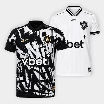 Kit Camisa Botafogo III e IV 25/26 s/n Torcedor Reebok Masculina