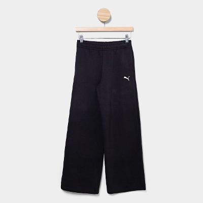 Calça Wide Leg Infantil Puma Essentials Menina