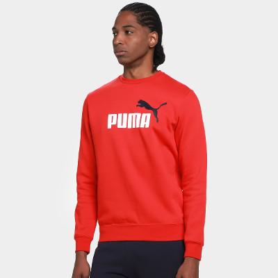 Moletom Puma Ess 2 Color No. 1 Crew Fl Masculino