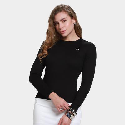 Camiseta Manga Longa Lacoste Core Essentials Feminina