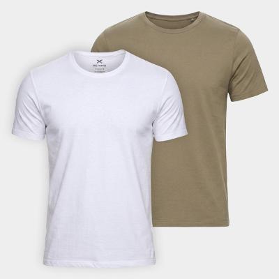 Kit Camiseta Hering Slim C/ 2 Masculina