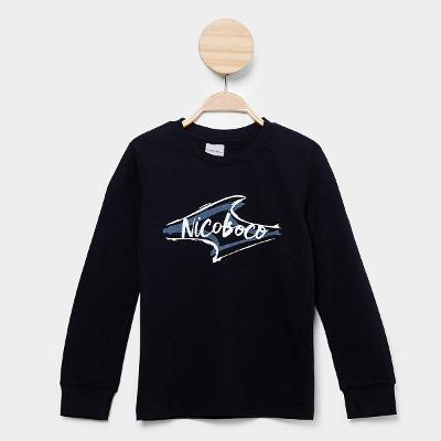 Camiseta Manga Longa Infantil Nicoboco Harmony