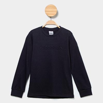 Camiseta Manga Longa Infantil Nicoboco Rhythm