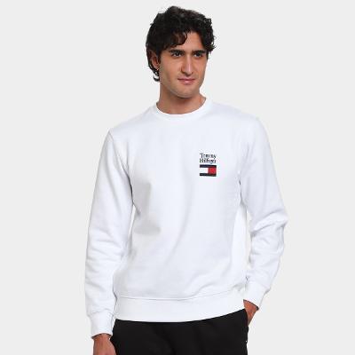 Moletom Tommy Hilfiger Embro Flag Sweatshirt Masculino