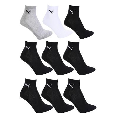Kit Meia Puma Cano Médio C/9 Pares Masculina