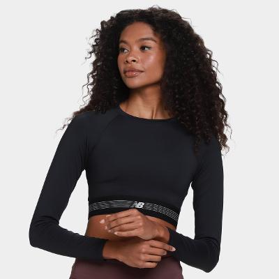 Blusa Manga Longa New Balance AC Fitted Feminina