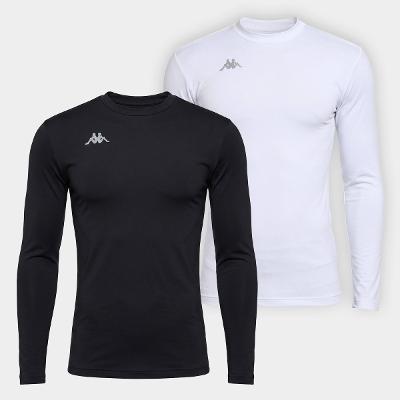 Kit Camiseta Manga Longa Kappa Térmica Grip Colors UV C/2 Masculina