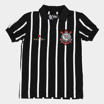 Camia Polo Infantil Corinthians Japão