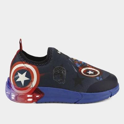 Tênis Infantil Bibi Space Marvel Capitão América Menino