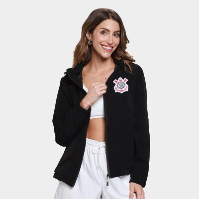Jaqueta Com Capuz Corinthians Feminina