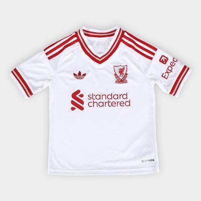 Camisa Infantil Liverpool Away 26/27 s/n Torcedor Adidas