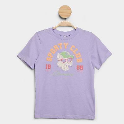 Blusa Infantil Hering Kids Básica Coração Feminina