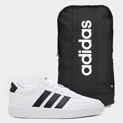 Kit Tênis Adidas Breaknet + Mochila Adidas Linear Backpack 18.5L