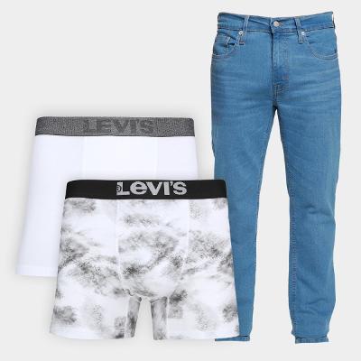 Kit Cueca Boxer Levi's C/ 2 Peças + Calça Levi's 505® Regular Masculino