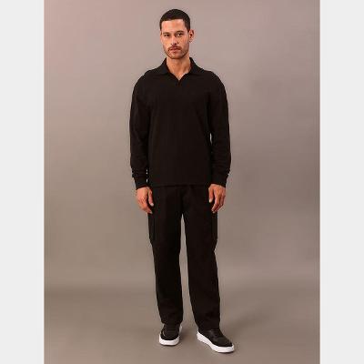 Camiseta Manga Longa Calvin Klein Gola V Masculina