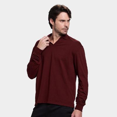 Camiseta Manga Longa Calvin Klein Gola V Masculina