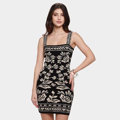 Vestido Farm Curto Tricot