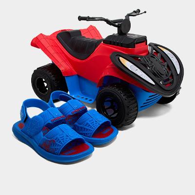 Sandáli infantil Grendene Kids Homem Aranha Adventure Trip Menino