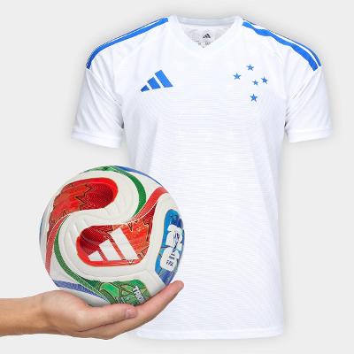 Camisa Cruzeiro II 26/27 S/N Torcedor Masculina + Mini Bola Adidas Trionda